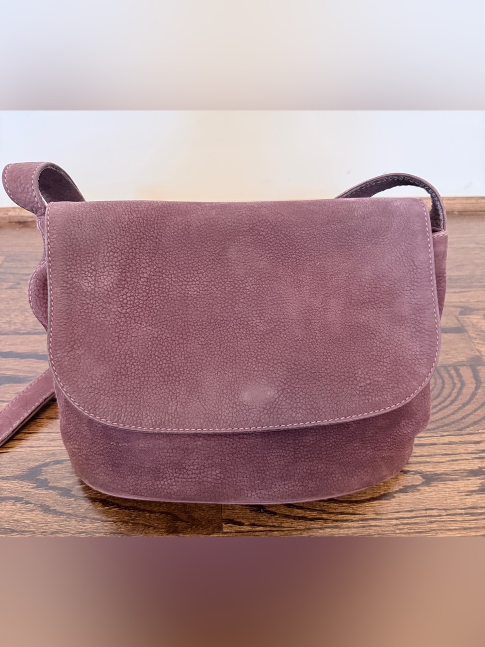 Vintage Coach 4935 Flap Bag Nubuc - Elderberry